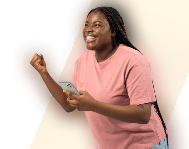 happy black woman
